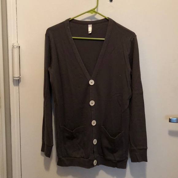 American Apparel Sweaters - Dark grey American Apparel cardigan. Barely worn.